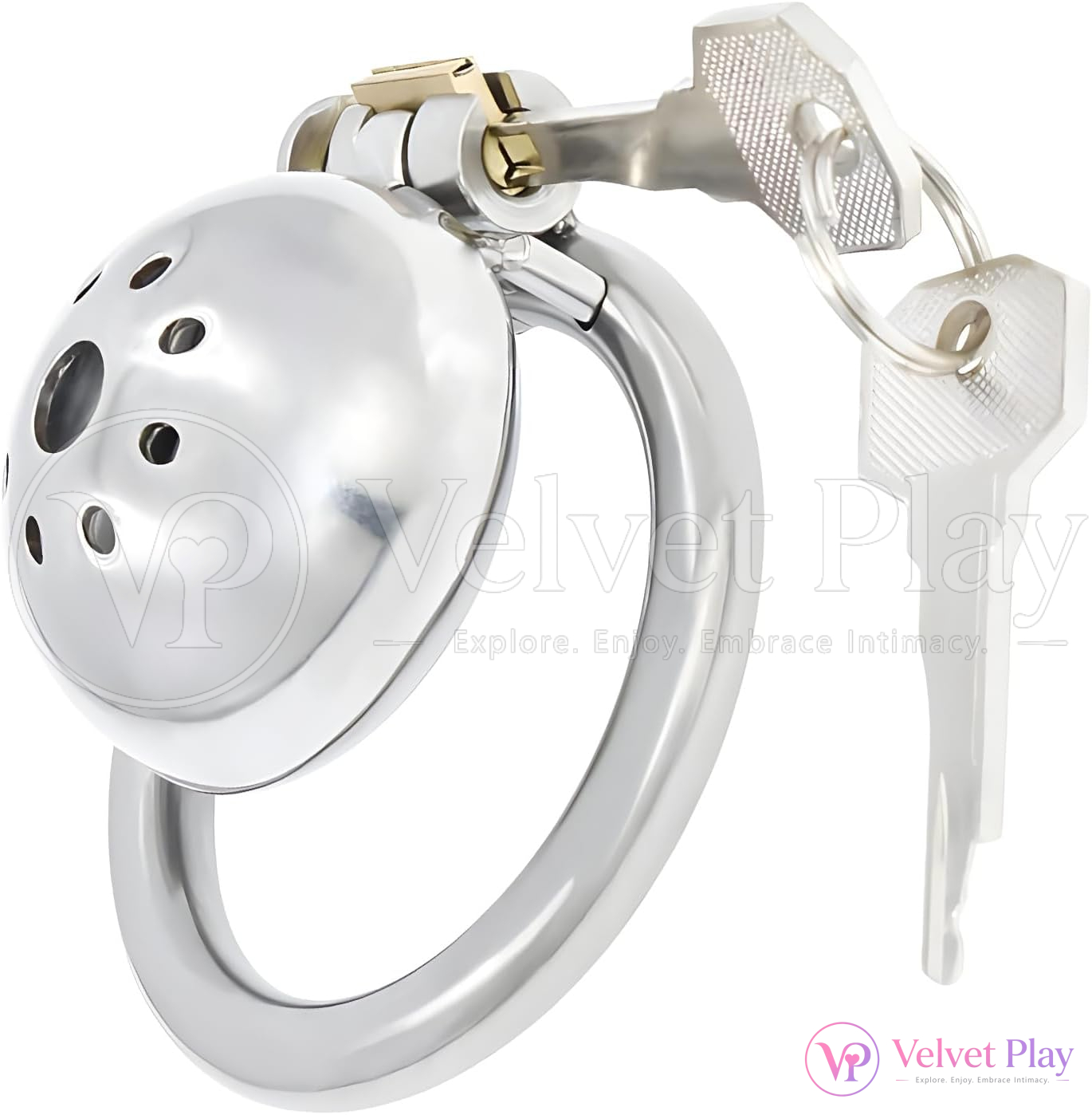 1-Inch Rich 304 Steel Buffed Sexy Cock Chastity Cage For Men