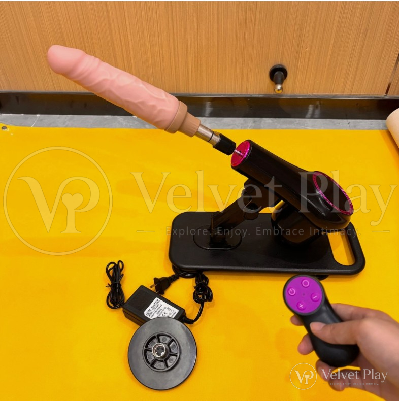 A1 Wireless Remote Control Sex Machine With 4 Attachments
