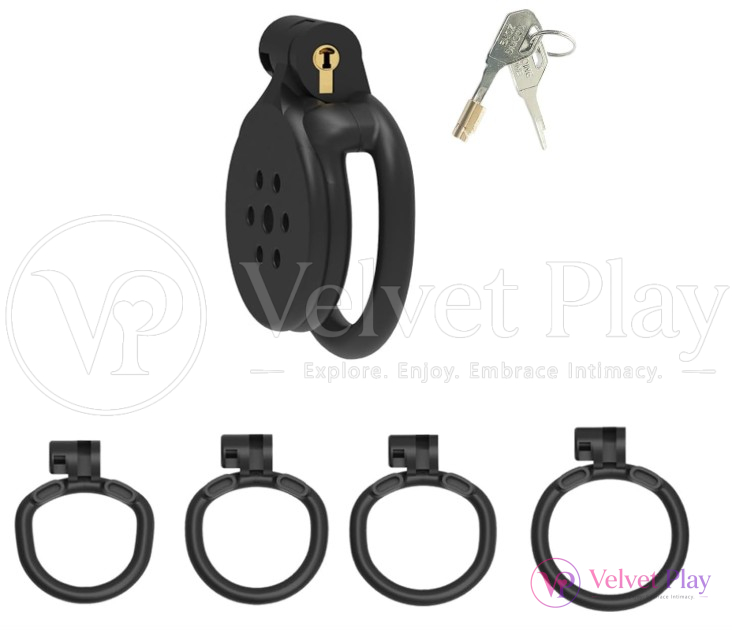 Black Lightweight Chastity Cage For Men
