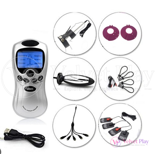 Electric Shock Stimulation Penile Massager For Men (Full Set)