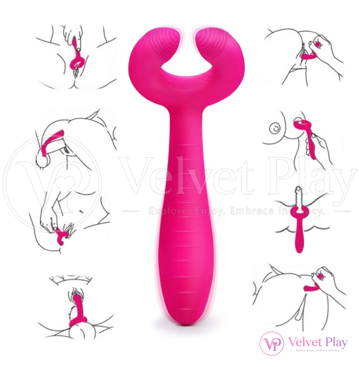 Multiple Purpose Pink Gspot Vibrator Pink Anal/Penis/Vagina