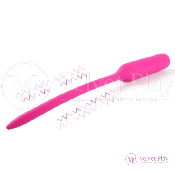Pink Urethral Vibrator Penis Plug Stimulator For Male