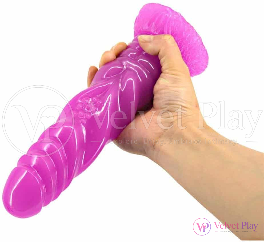 Realistic 8 Inches Ribbed Silicone Dragon Penis Dildo 
