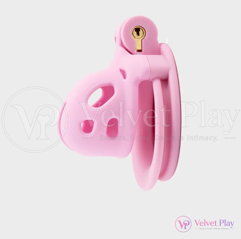 Super Mini Baby Male Chastity Cage Pink 