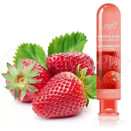 Water Based Fruits Fun Edible Strawberry Lubricant (80Ml)